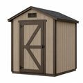 Domek ogrodowy z polipropylenu 240x190x160 cm beżowo-brązowy